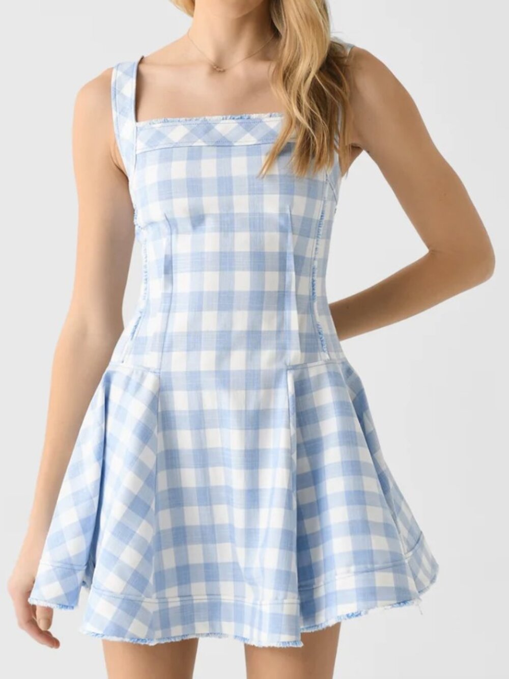 Simkhai  Plaid Print Mini Dress